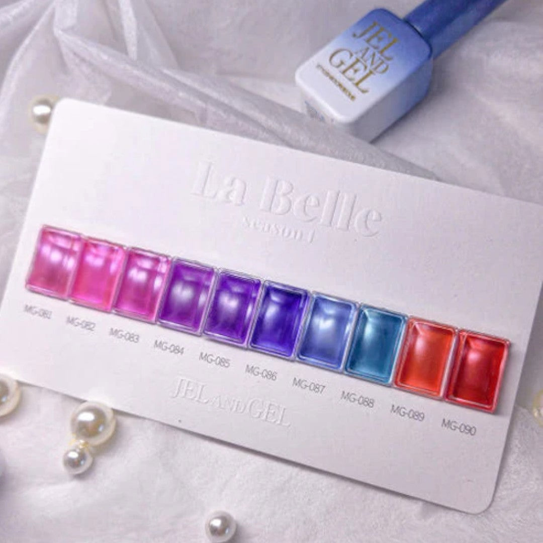 Jel and Gel Cat Eye Gel Polish - La Belle Collection #MG081-090 (10pcs)