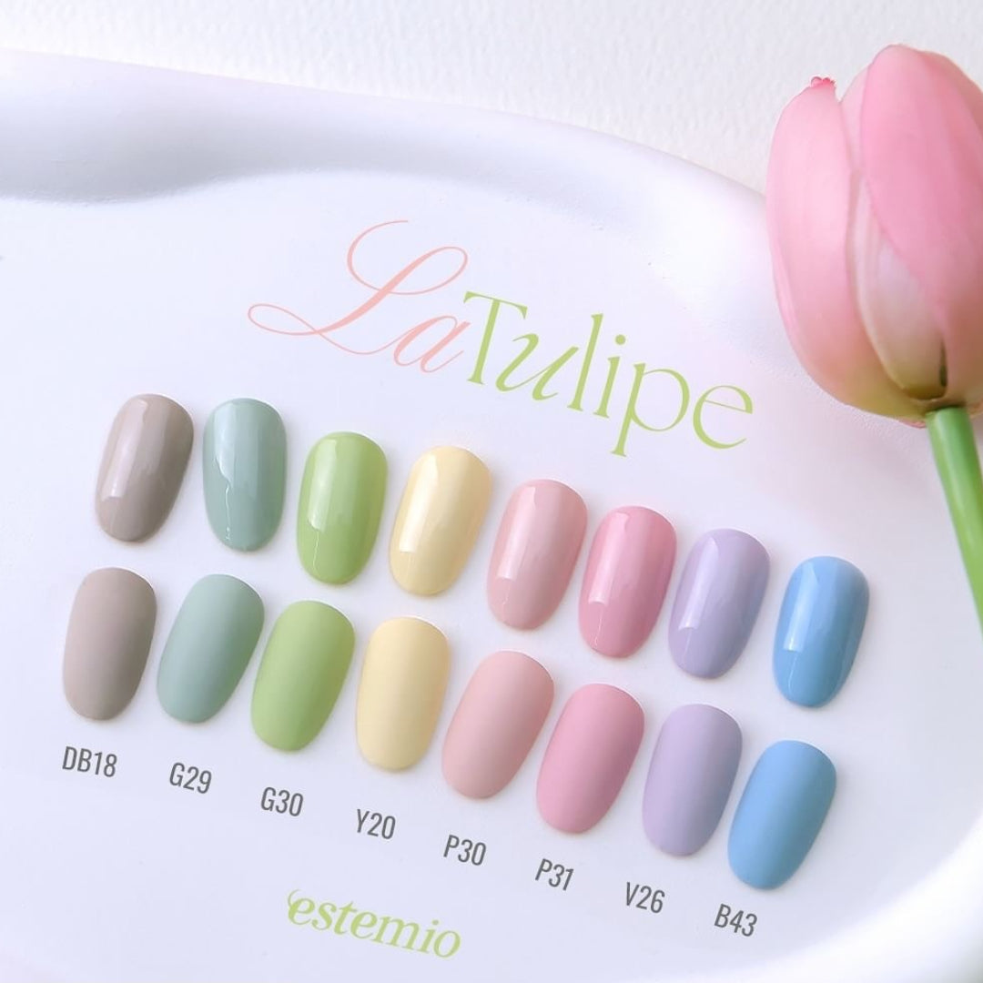 Estemio P31 Lively, Tulips' Pink Korean Gel Nail Polish, estemio, estemio gel, korean gel, estemio usa, goodnail, korean nail supply, korean beauty supply, korean gel nails​, korean gel nail polish brands, best korean gel nail polish​