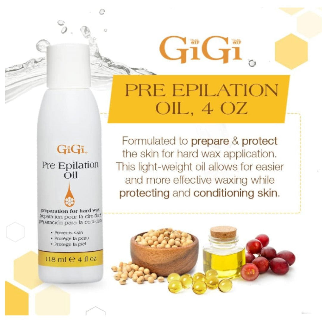 Gigi Pre Epilation Oil 4Oz #0901