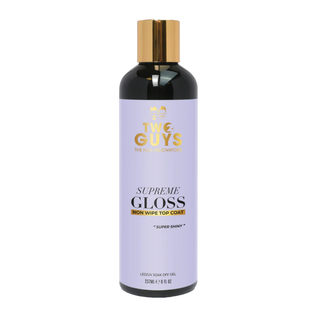 2Guys Gel Top Coat - Non-Wipe Supreme Gloss 8Oz