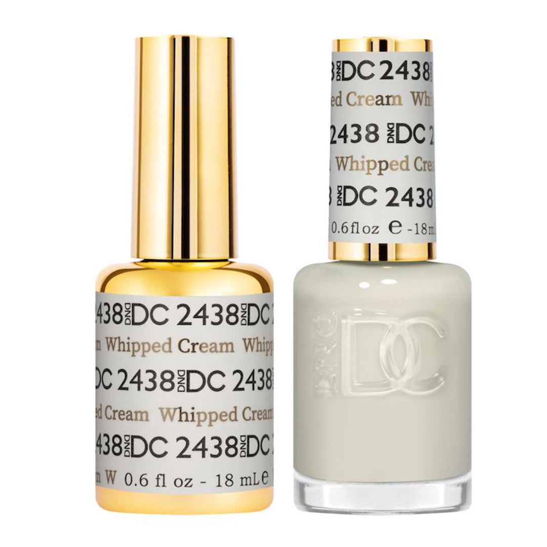 DND DC Sheer Gel & Lacquer Duo - Whipped Cream #2438