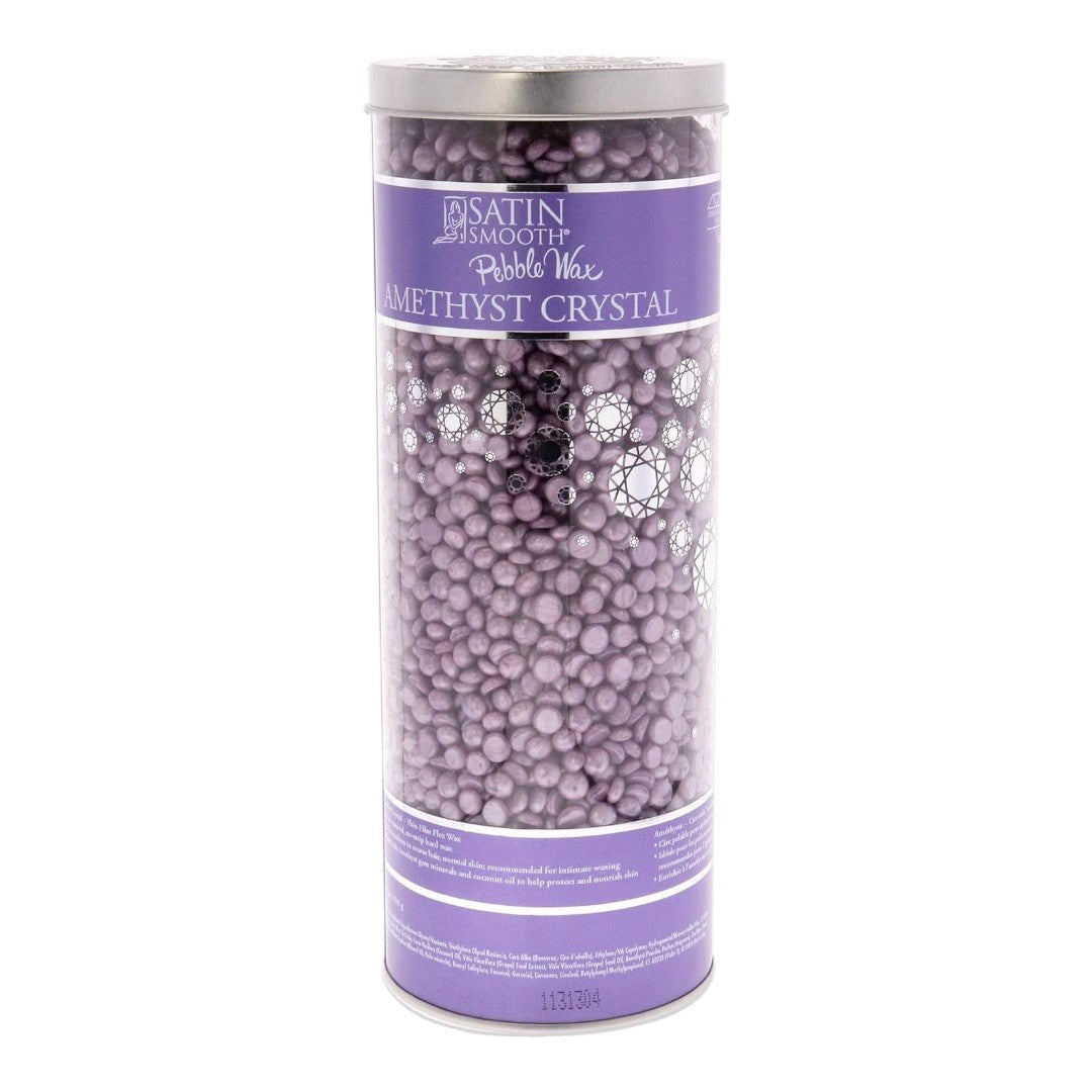 Satin Smooth Pebble Hard Wax - Amethyst Crystal 23Oz #SSWBAC