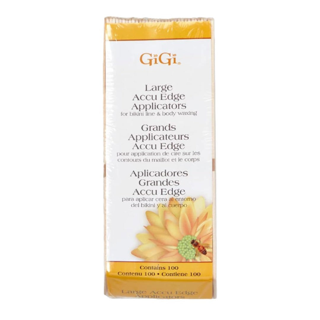Gigi Large Accu Edge Applicators (Pack Of 100) #0420