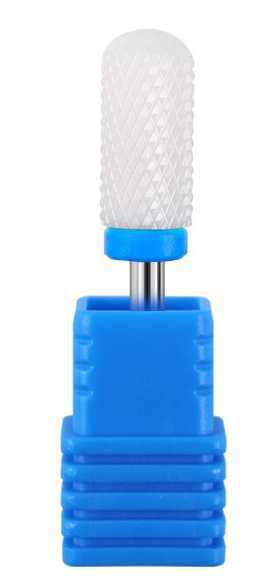 SP Nail Drill Bits - Large Rounded Barrel Ceramic Carbide HM Medium Grit 3/32
