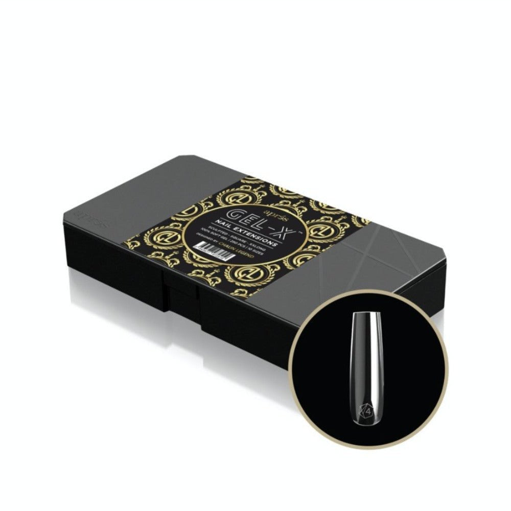 Apres X Chaun Legend Gel-X Nail Tips Box - Sculpted Square Xxlong (250Pcs)