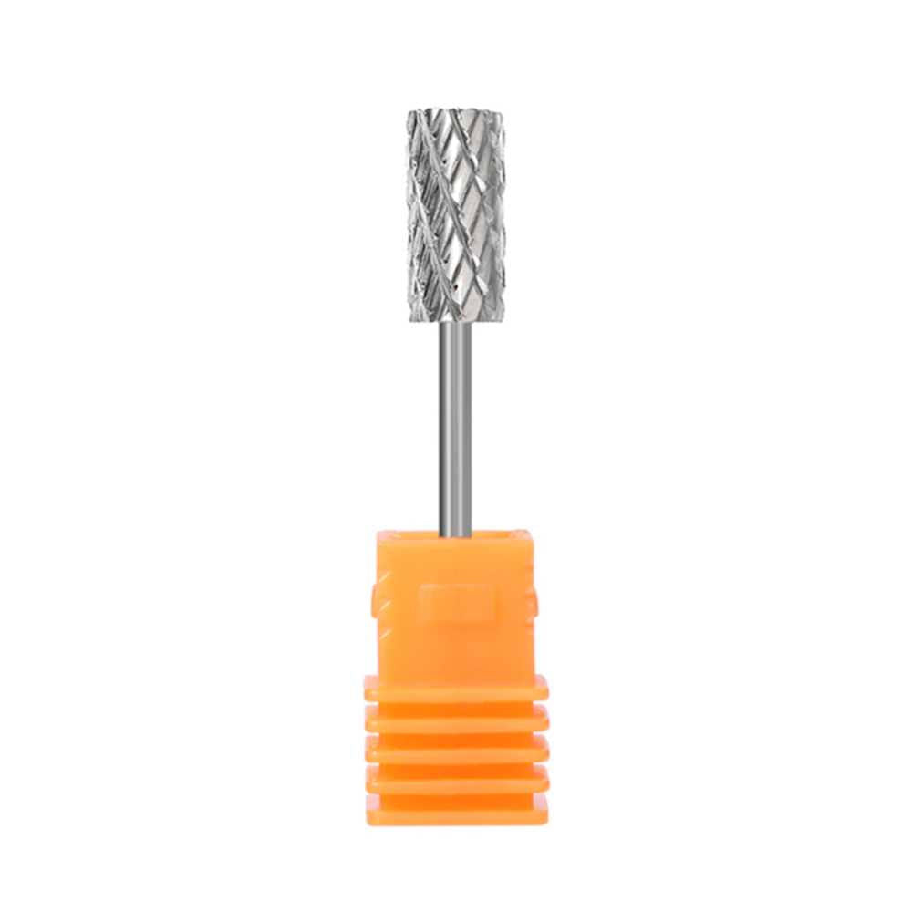 SP Nail Drill Bits - Large Barrel Carbide H3X Triple Extra Coarse Grit 3/32 Silver