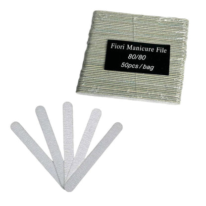 Fiori Mini Nail Files - Zebra 80/80 Grit