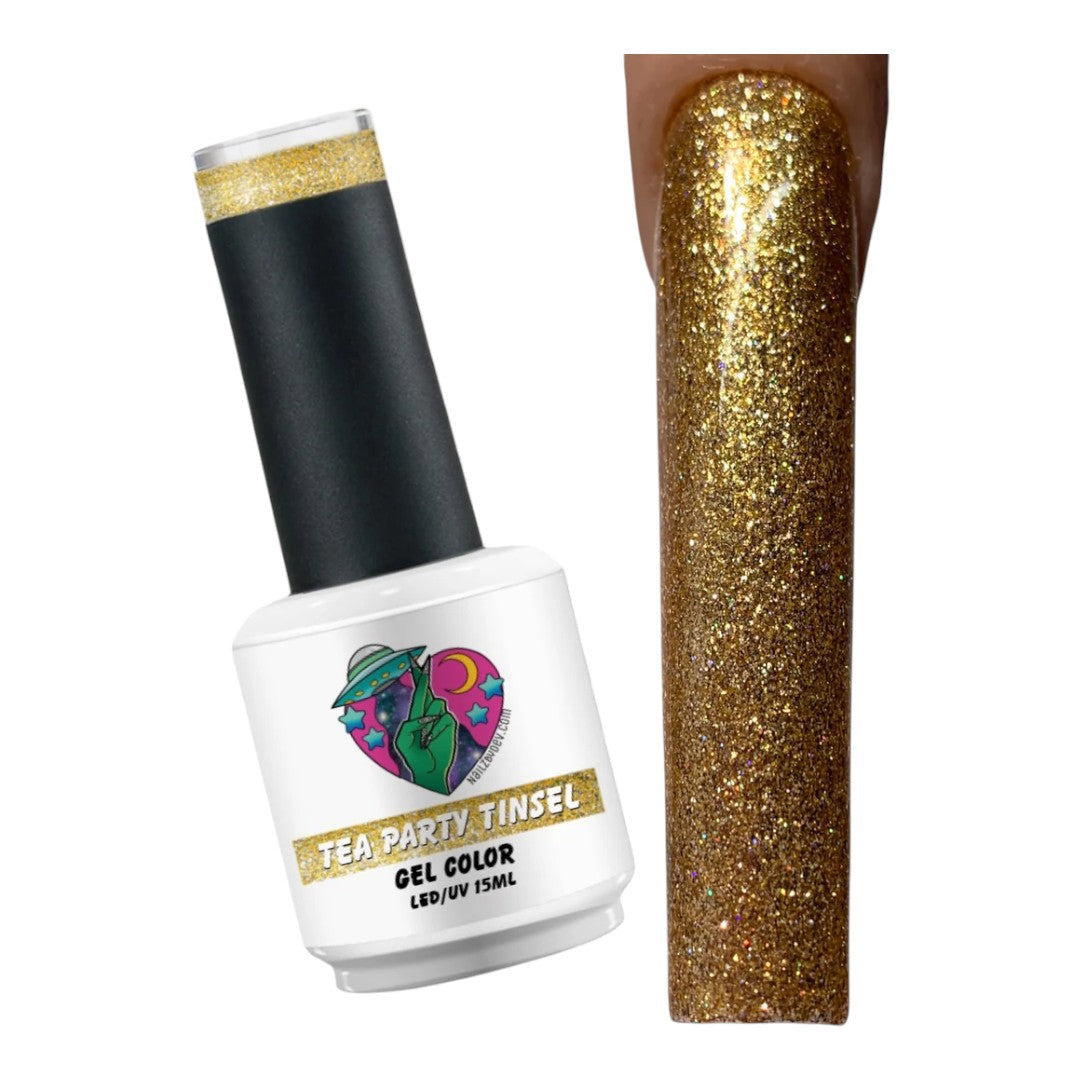 Nailz By Dev Gel Polish - Tea Party Tinsel