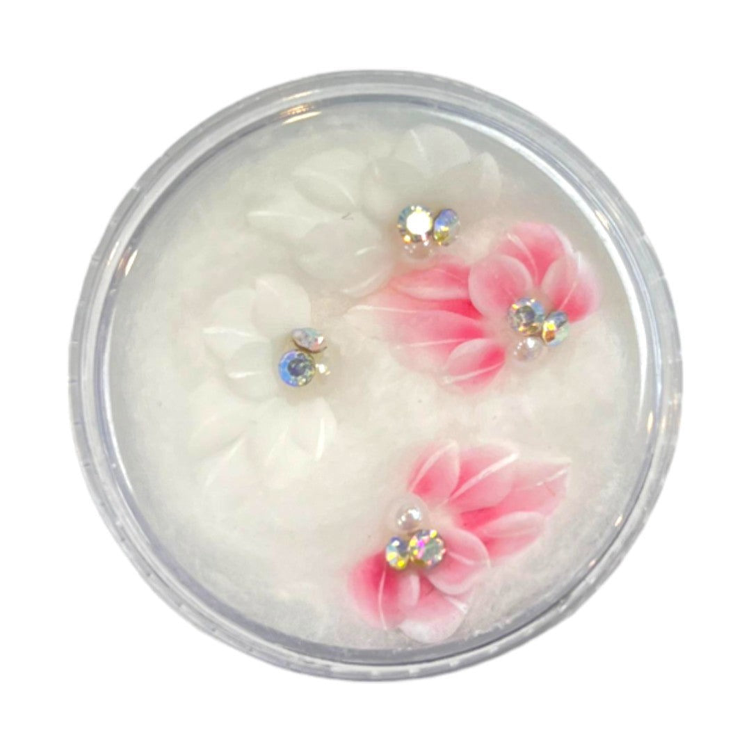 CNBS Nail Charms - 3D Handmade Acrylic Flowers 4pcs