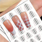 CNBS Nail Stickers - French Design With Positioning Lines #H033