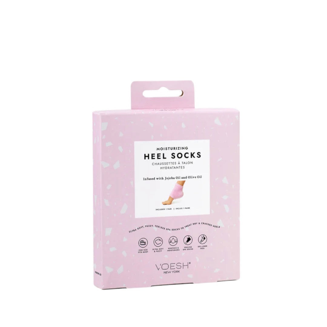 Voesh Moisturizing Heel Socks - Pink