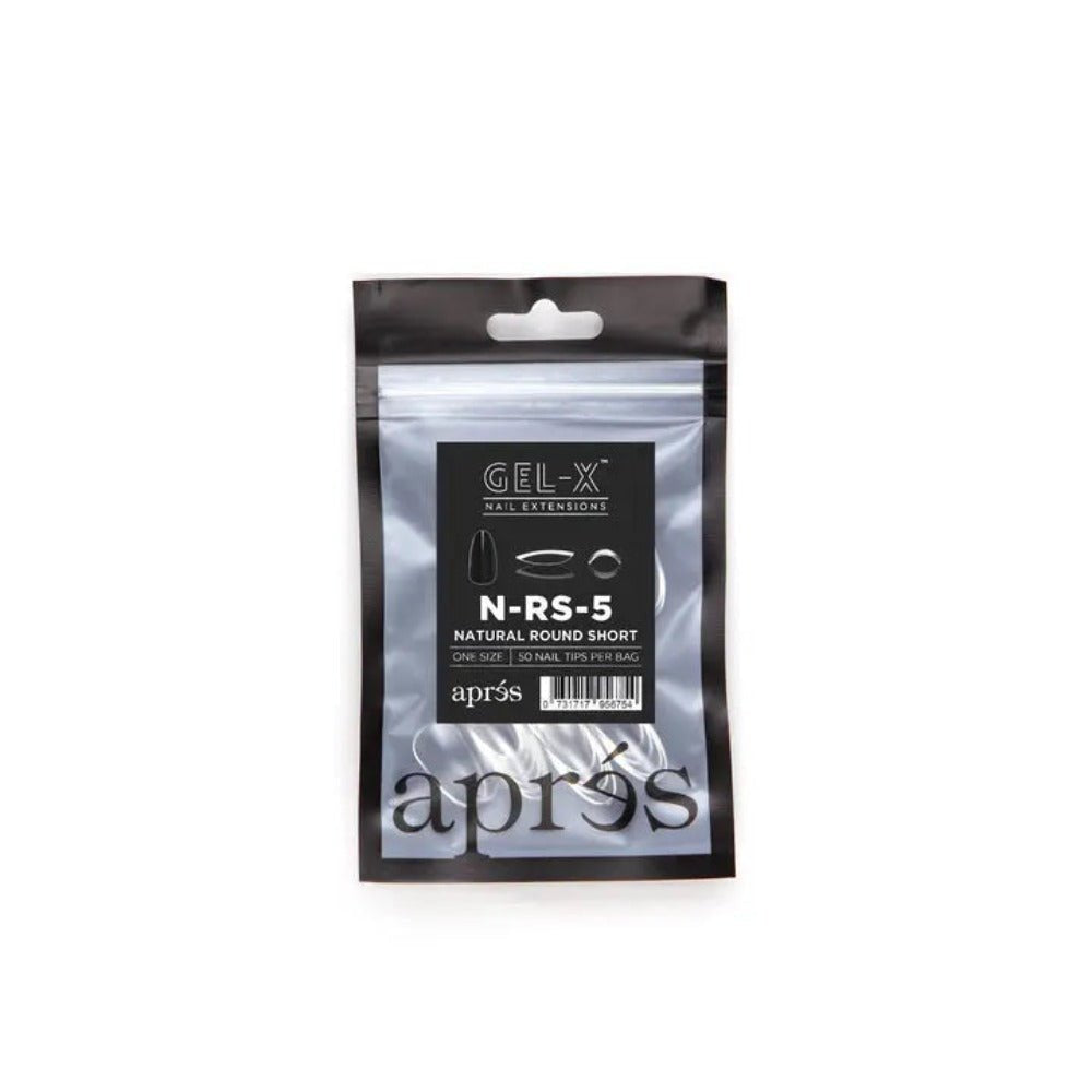 Apres Gel-X Refill Tips - Natural Stiletto Short (50Pcs)