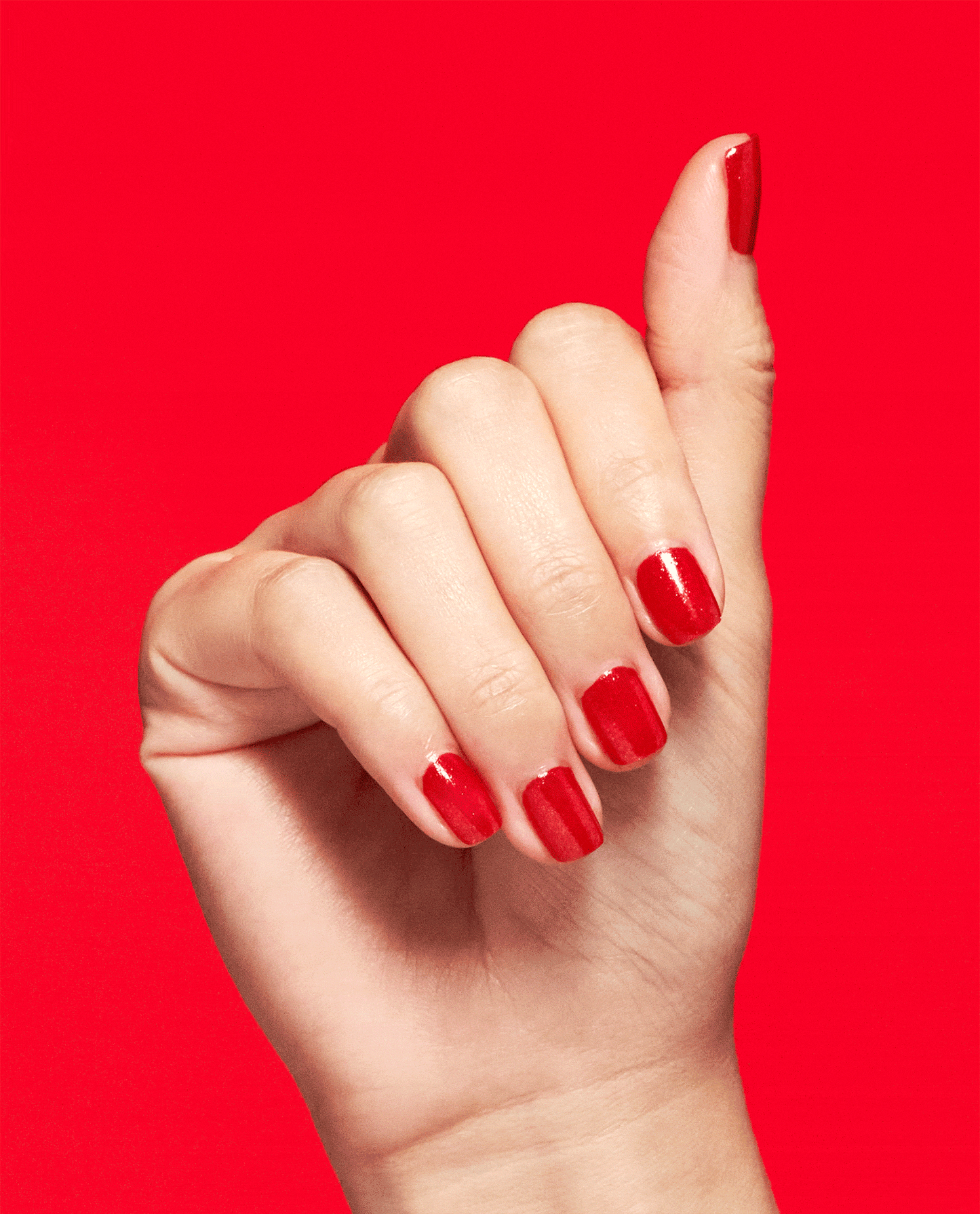 OPI Infinite Shine - Left Your Texts On Red #ISLS010