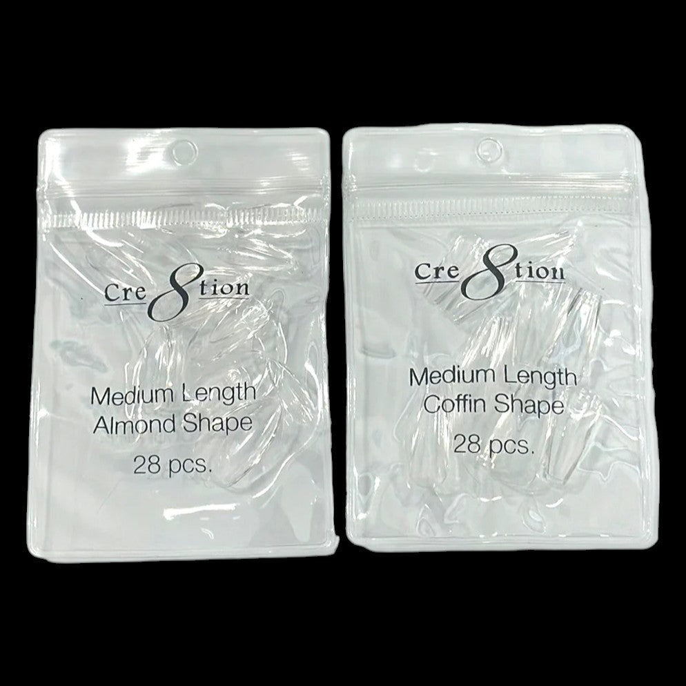Cre8tion Soft Gel Tips Refill - Medium (Bag of 28)