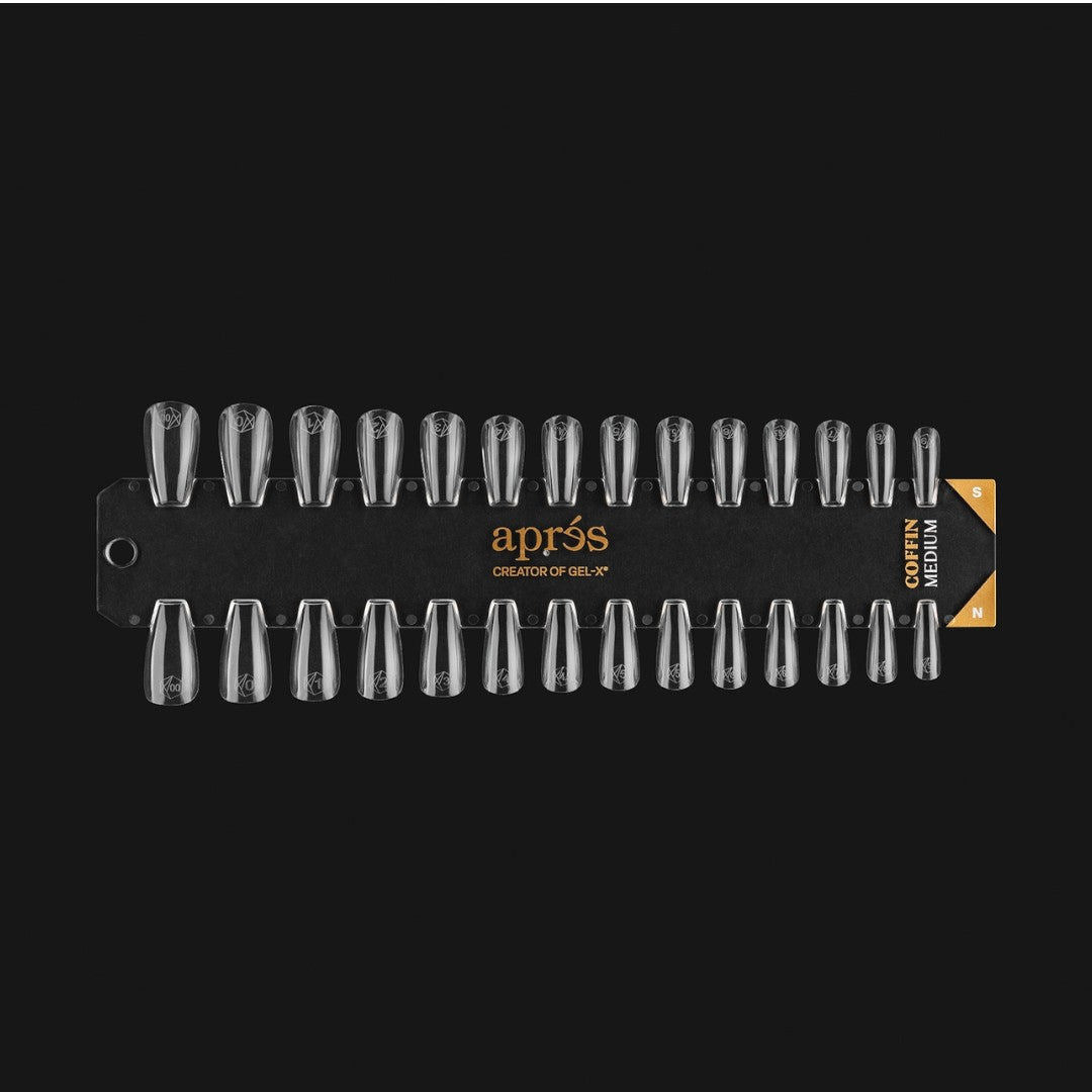 Apres Gel-X Tip Swatch - Natural/Sculpted Coffin Medium