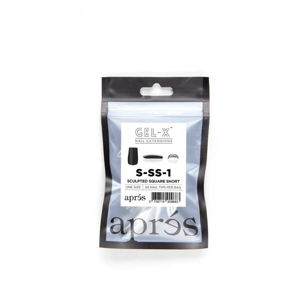 Apres Gel-X Refill Tips - Sculpted Square Short (50Pcs)