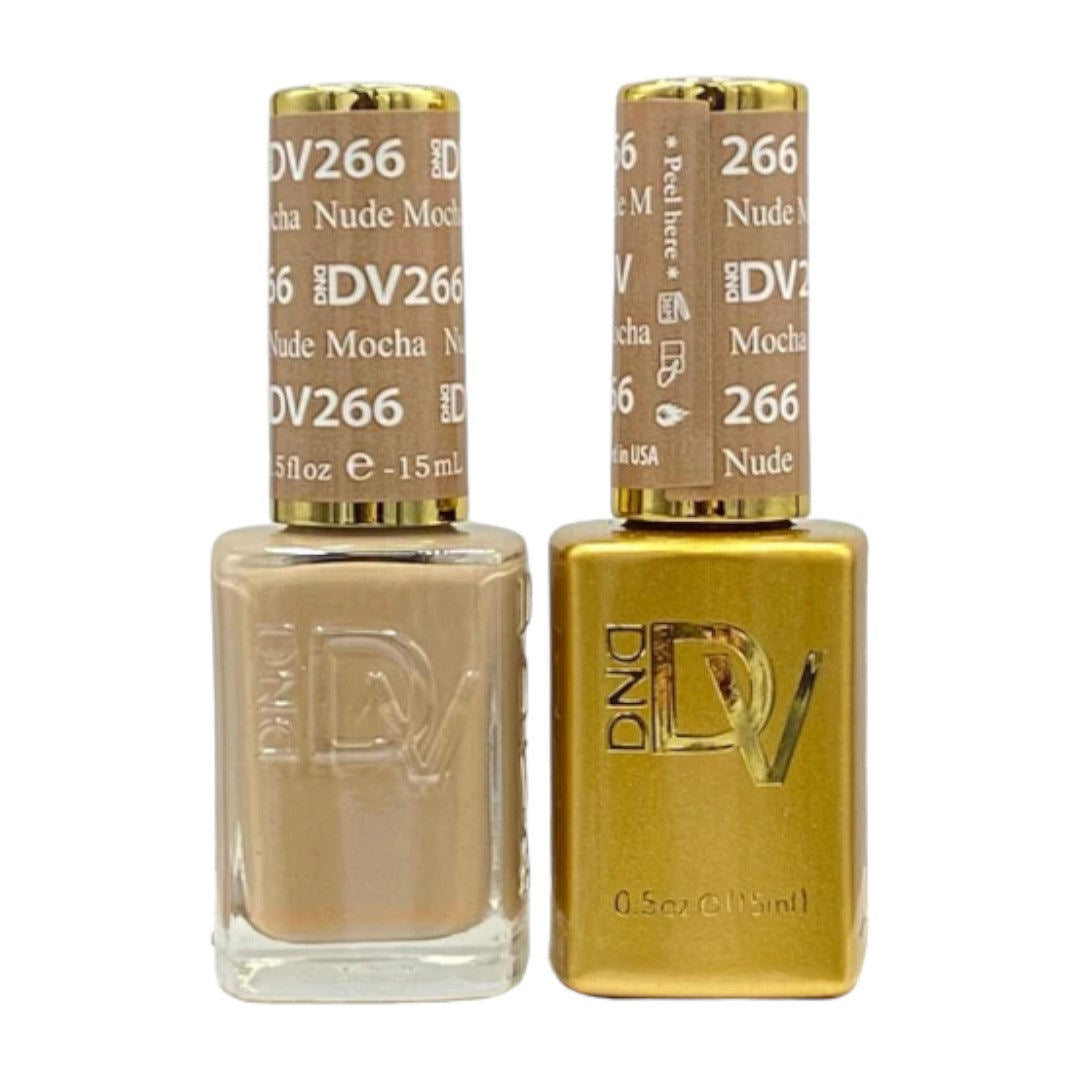 DND Diva Gel & Lacquer Duo - Nude Mocha #266