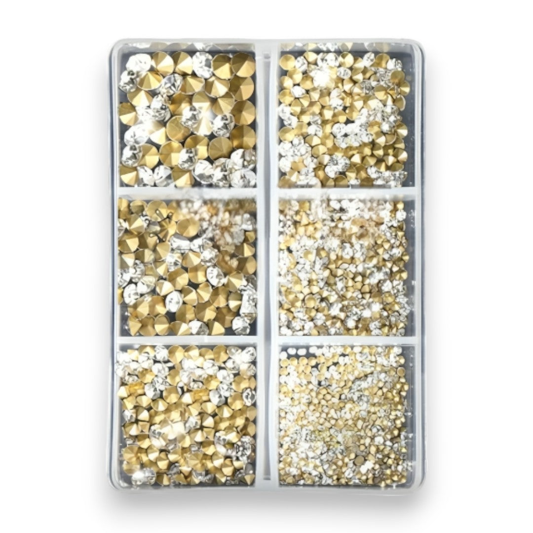 rhinestone nails