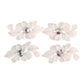 CNBS Nail Charms - 3D Handmade Acrylic White Flower Varied Style 4Pcs