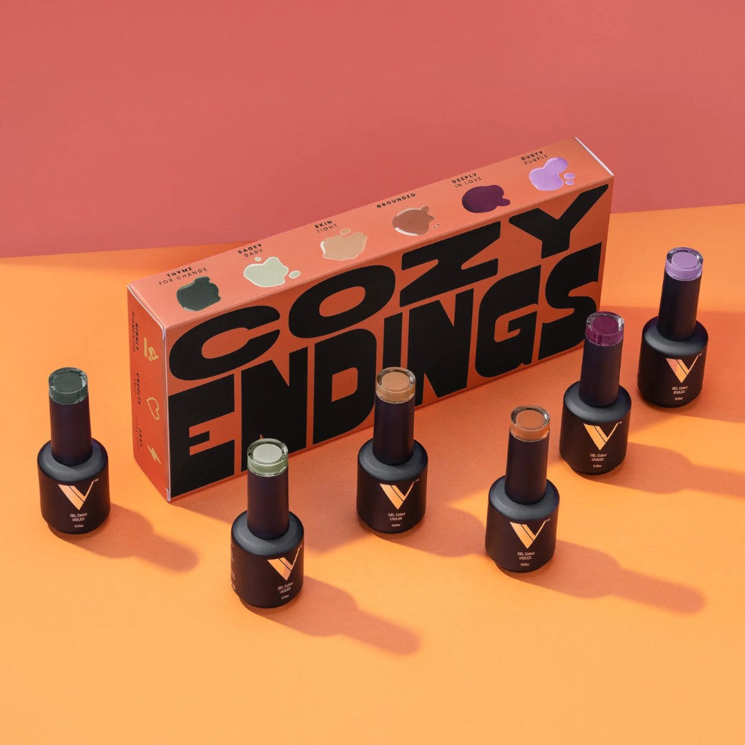 V Beauty Pure Gel Polish Cozy Endings Collection 6Pcs