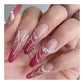 CNBS Nail Charms - Caviar Beads White/Gold With Magnetic Pen (12 Grids)