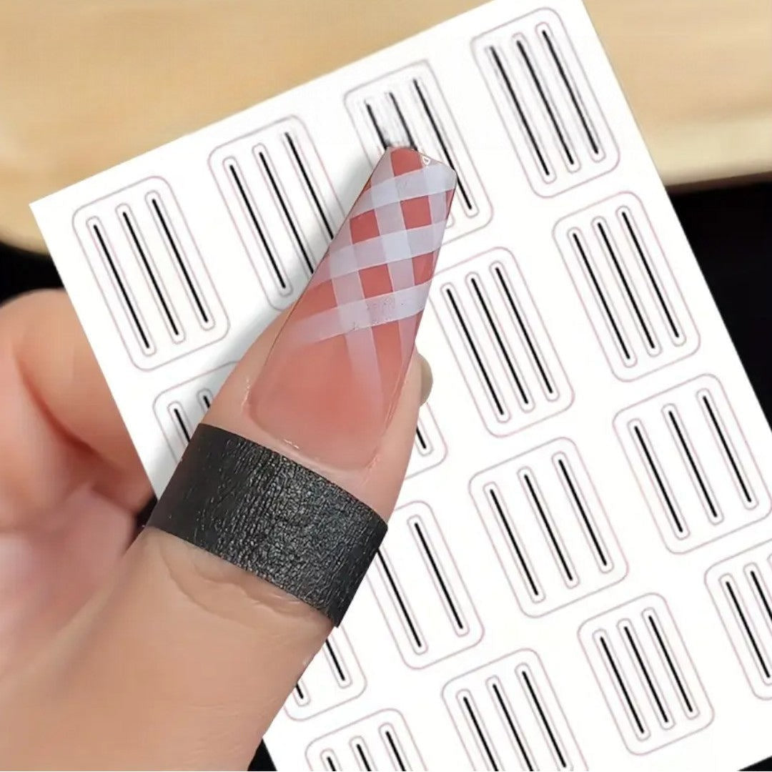 CNBS Nail Stickers - Grid Pattern #H031