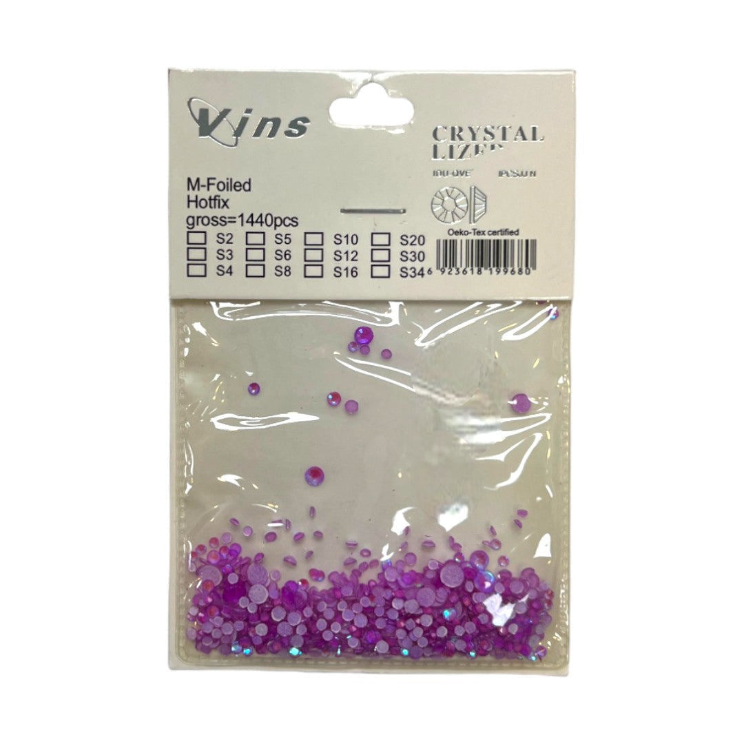 CNBS Rhinestones - Colourful Assorted Flatback Crystals 1440pcs