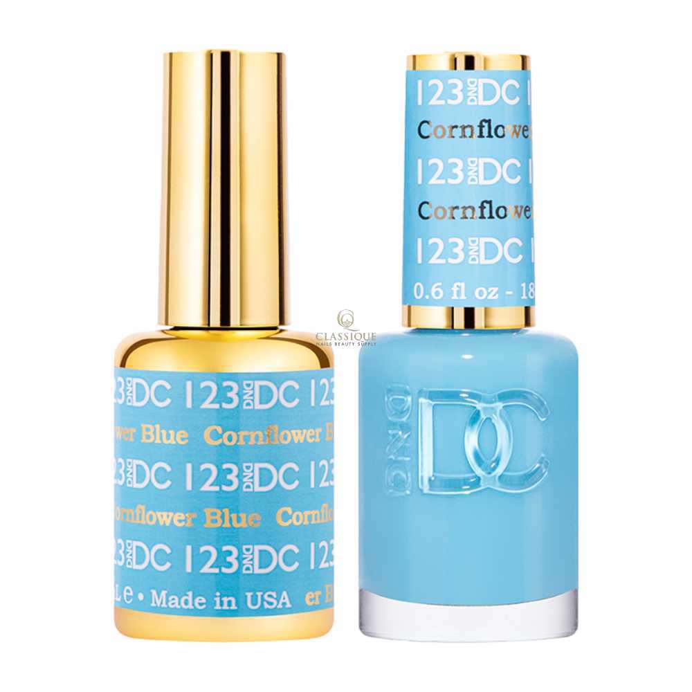 DND DC Gel & Lacquer Duo - Cornflower Blue #123