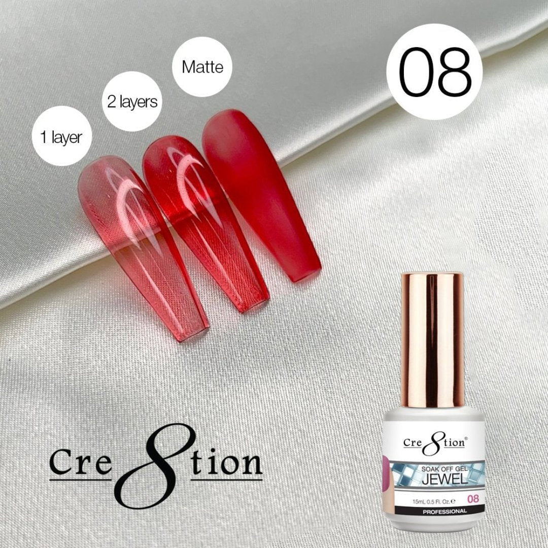 Cre8tion Jelly Gel Polish - Jewel #8
