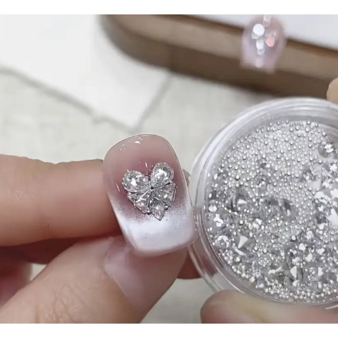 CNBS Nail Rhinestones - Sparkling Heart Zirconia