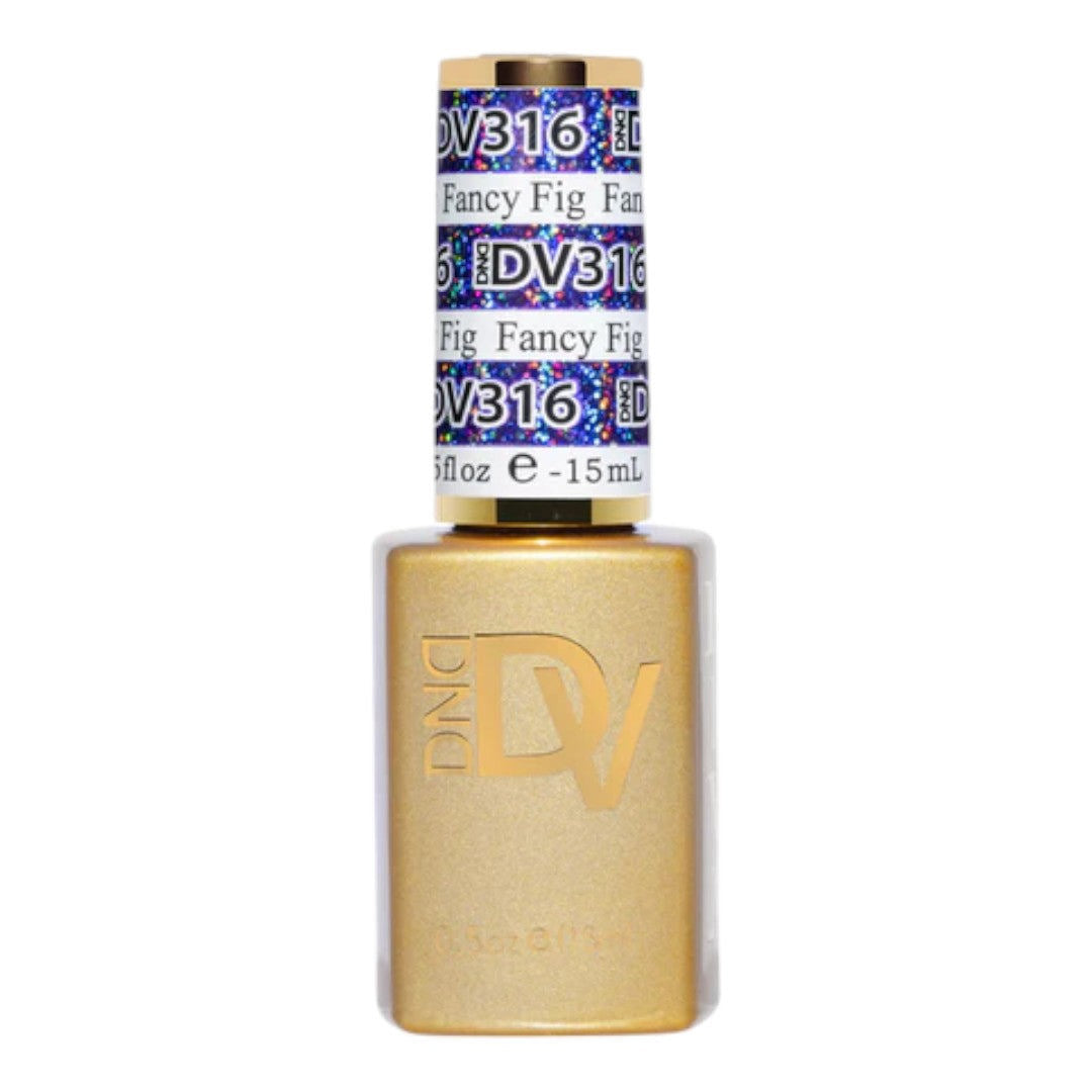 DND Diva Platinum Gel Polish - Fancy Fig #316