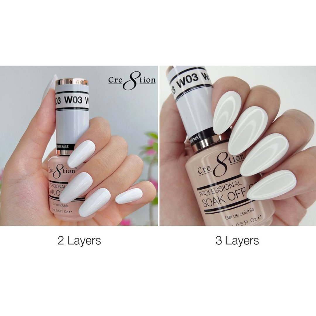 Cre8tion Gel Colour - Ice White #W03