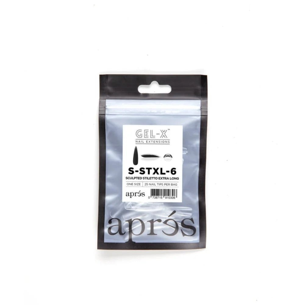 Apres Gel-X Refill Tips - Sculpted Stiletto Extra Long (50Pcs)