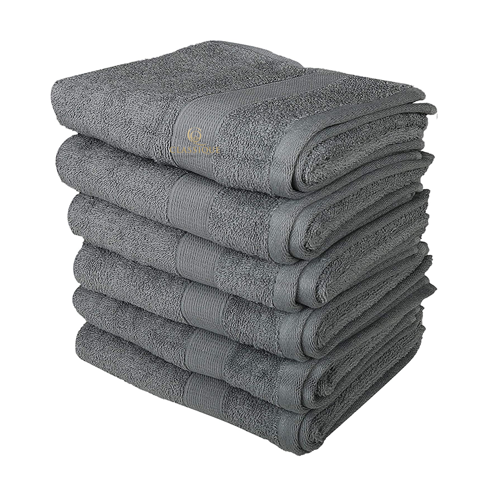 CNBS Bleach-Resistant Towels 16x27 2.5lbs (Pack of 12) - Grey