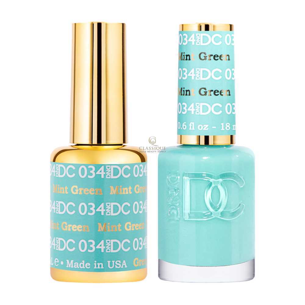 DND DC Gel & Lacquer Duo - Mint Green #034