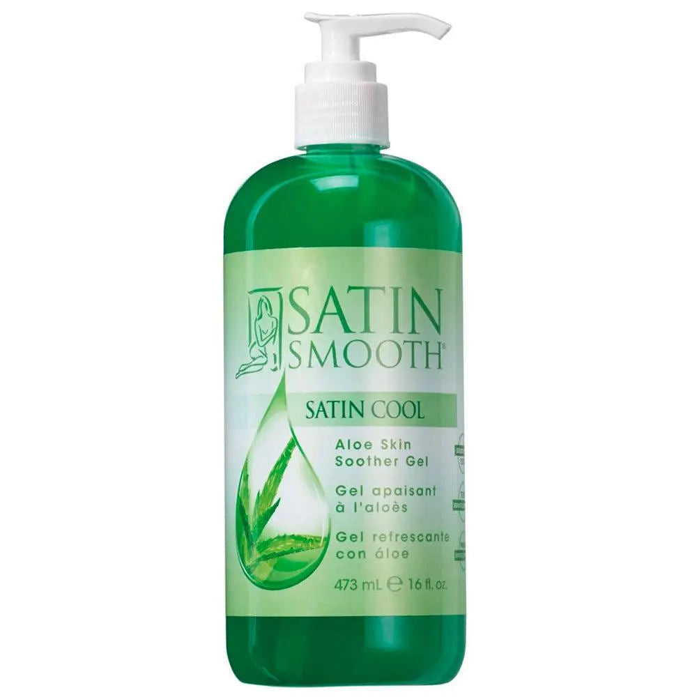 Satin Smooth Cool Aloe Skin Soother Gel 16oz #SSWLA16