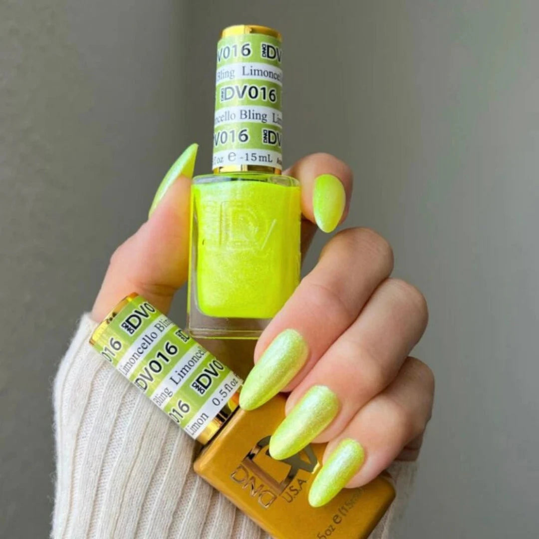 DND Diva Gel & Lacquer Duo - Limoncello Bling #016