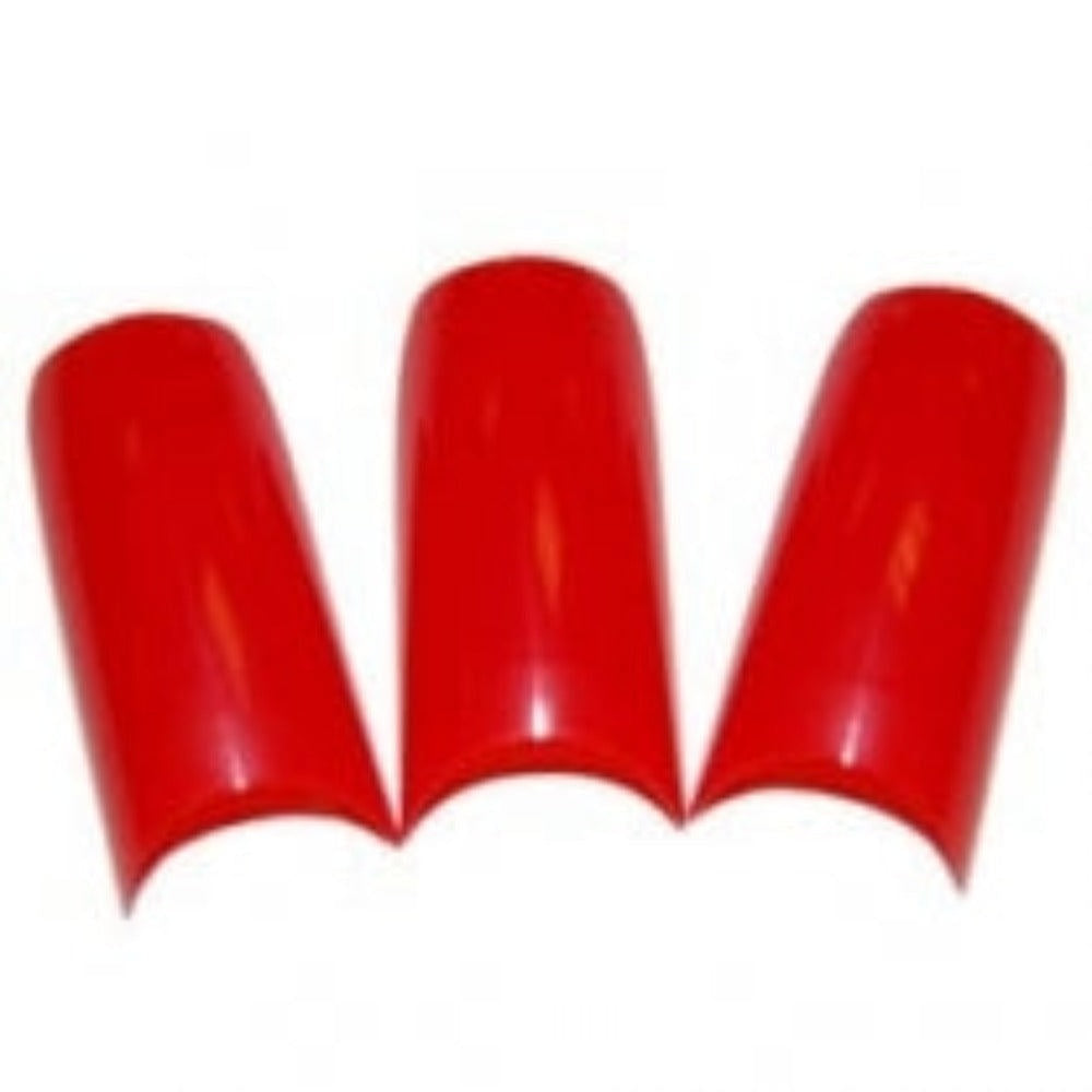 Lamour Nail Tips - Red Size #8 (Bag of 50)