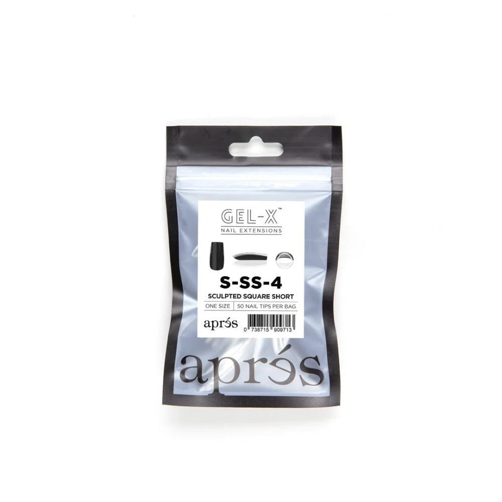 Apres Gel-X Refill Tips - Sculpted Square Short (50Pcs)