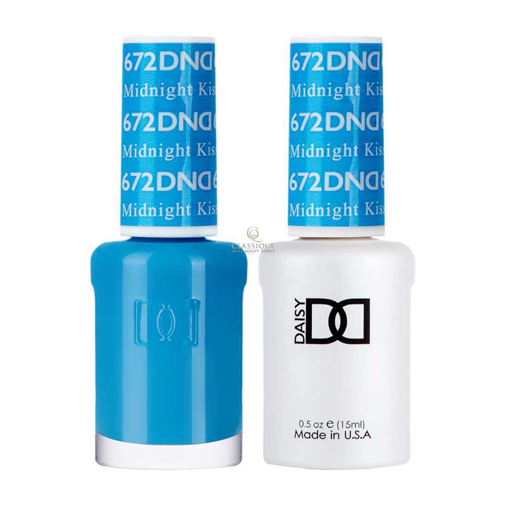 DND Gel & Lacquer Duo - Midnight Kiss #672