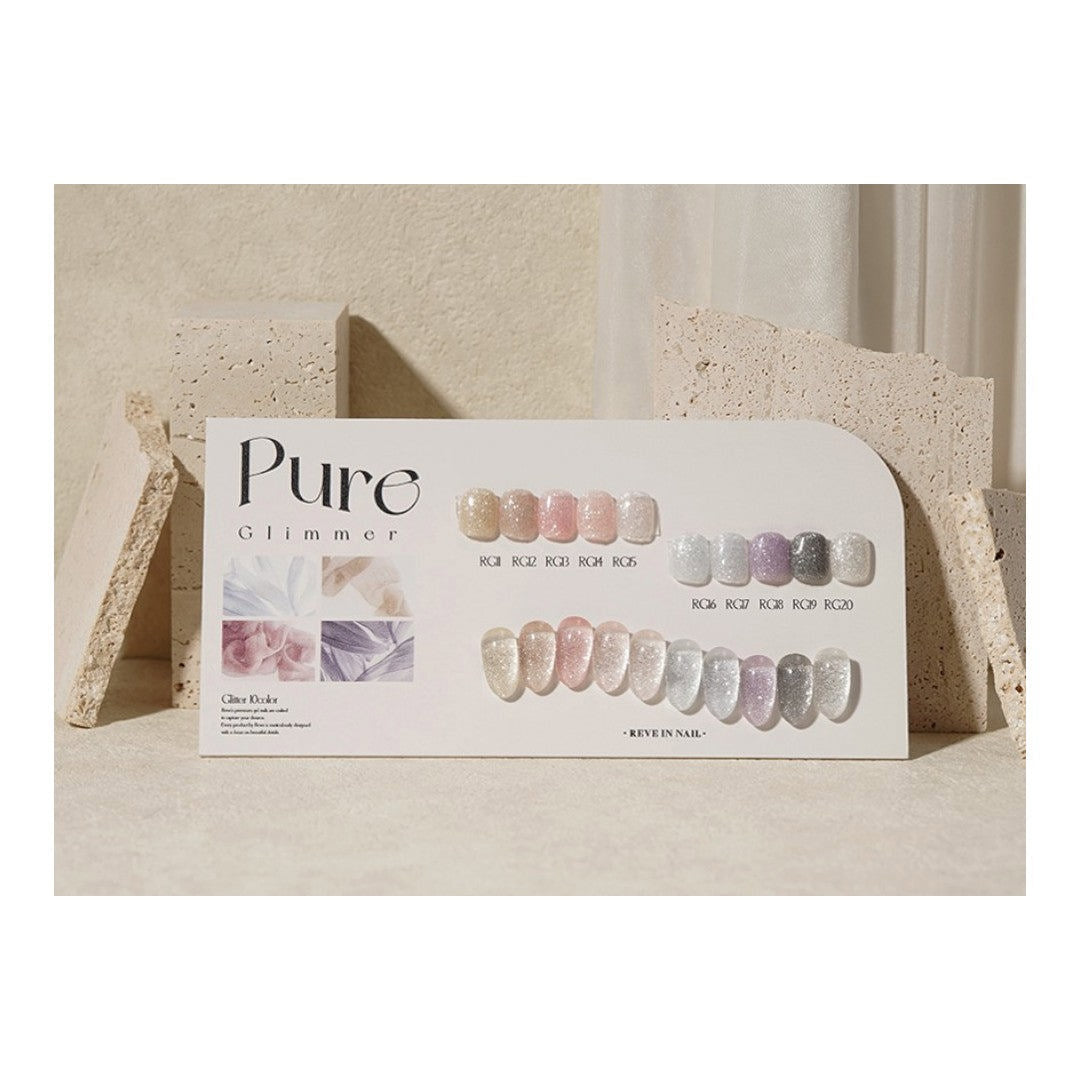 Reve In Nail Pure Glimmer Glitter #RG11-RG20 Collection