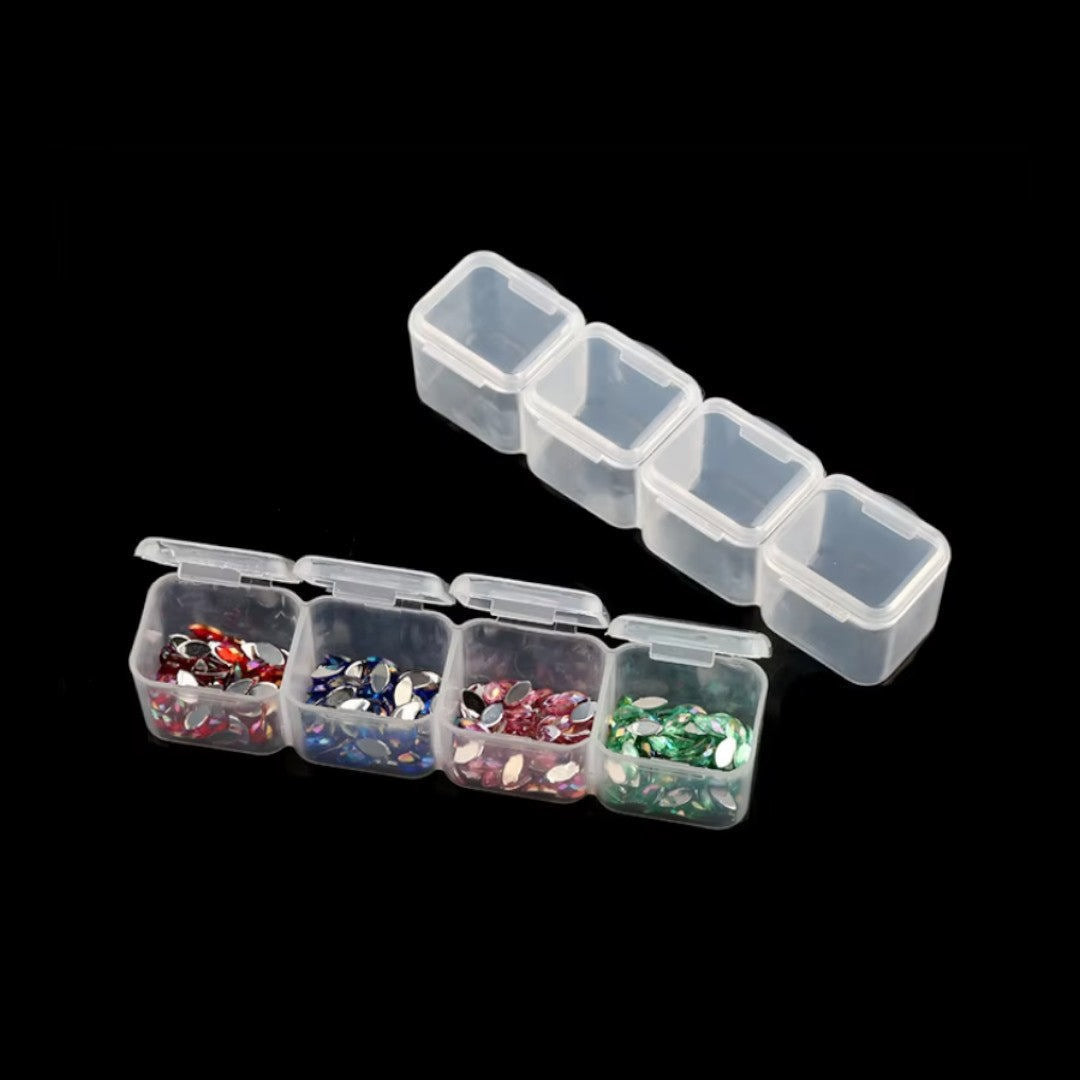 CNBS Nail Art Charms/Rhinestones Storage Organizer Box - 56 Grids
