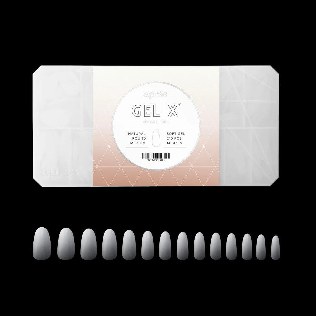Apres Gel-X Tips Box 2.0 - Ombre Round (210Pcs)