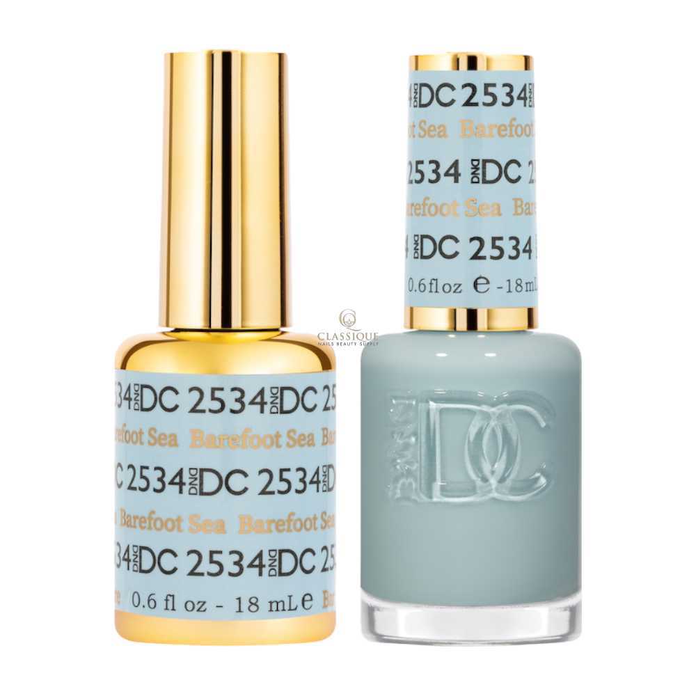DND DC Gel & Lacquer Duo - Barefoot Sea #2534