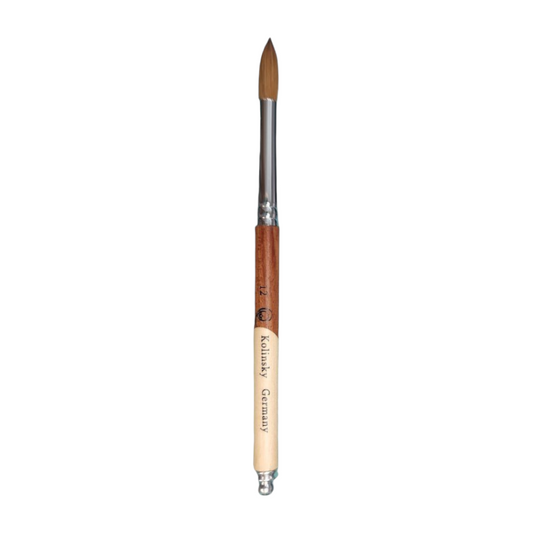 CNBS Acrylic Brush - Kolinsky 2-Tone Wood Handle #12