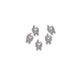 CNBS Nail Charms - Silver Butterfly (5pcs)