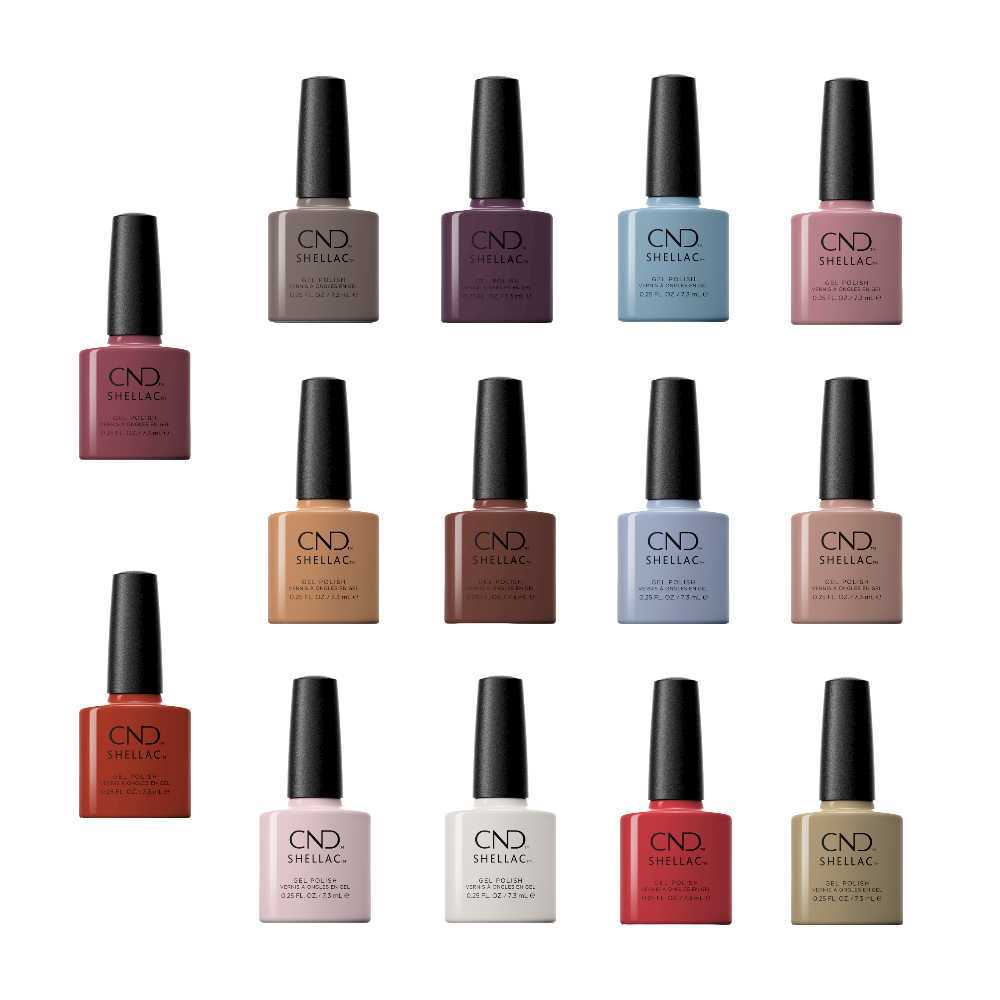 CND Shellac 0.25oz Colour World Collection 14pcs