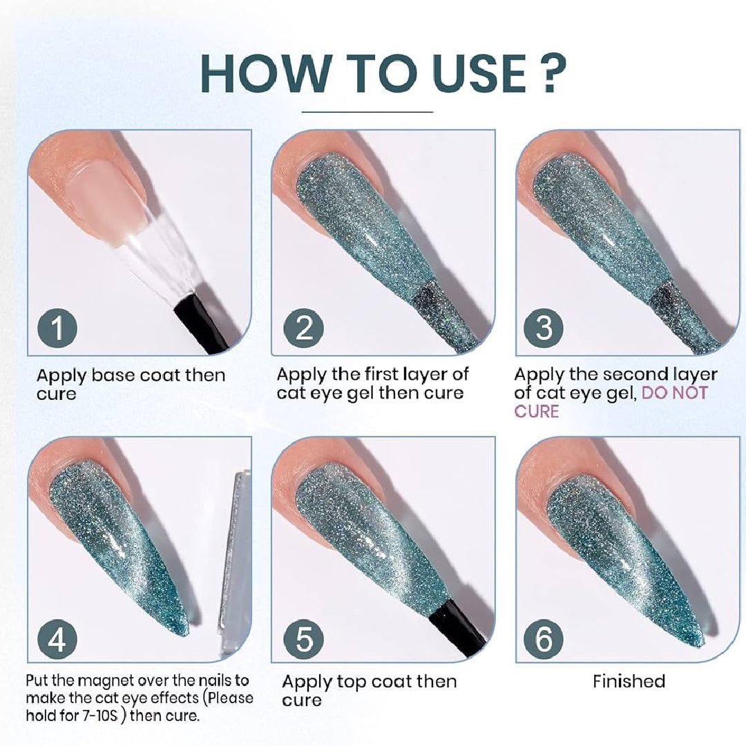 DND DC 9D Cat Eye Gel Polish - Velvet Fern #07