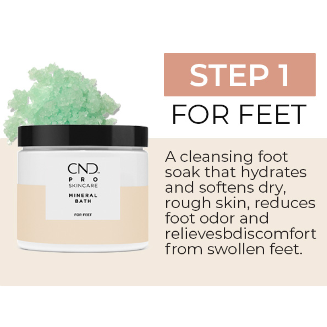 CND Pro Skincare For Feet - Mineral Bath Feet 18oz