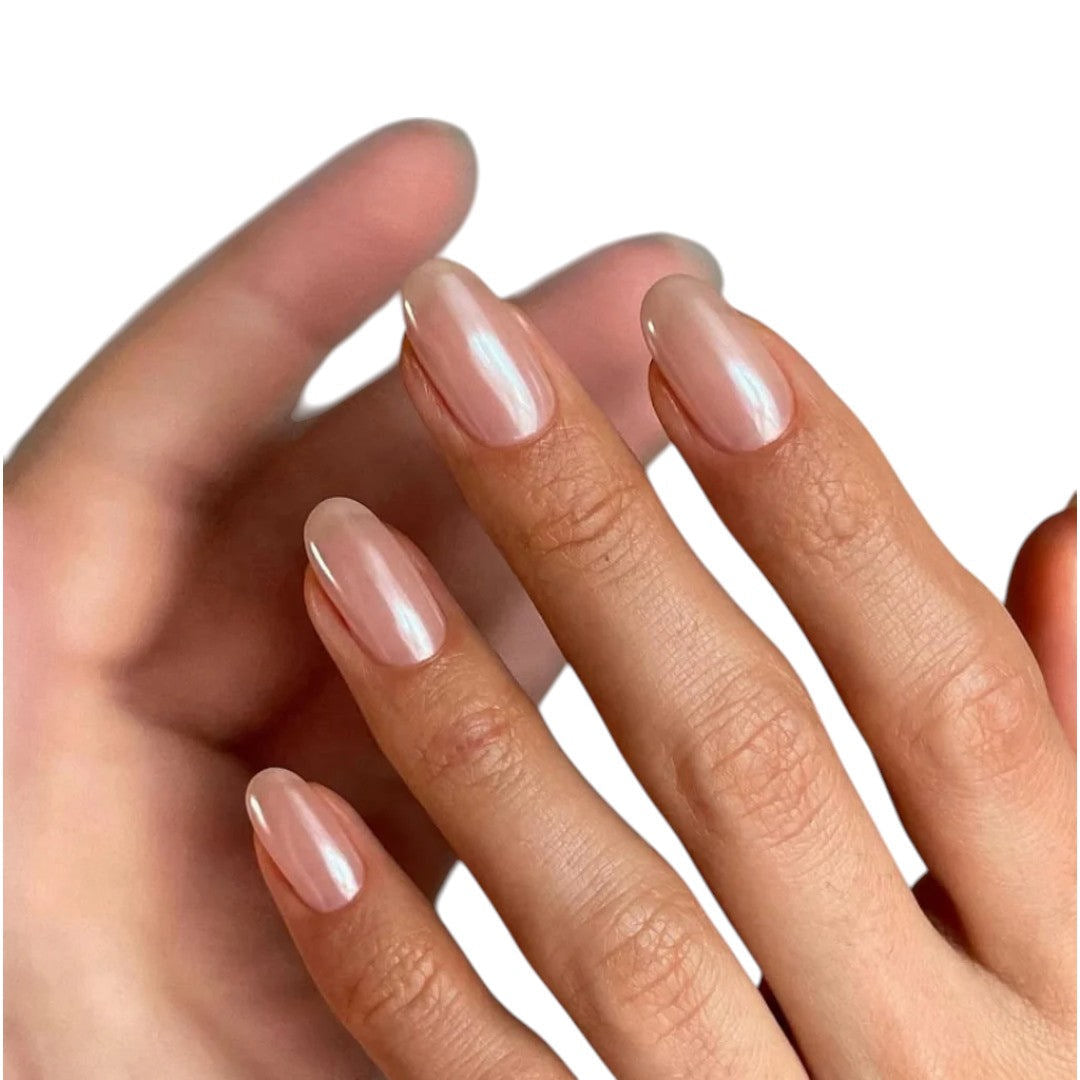 Akzéntz UV/LED Gel Play - Pearlescent Powder Silver 0.14Oz